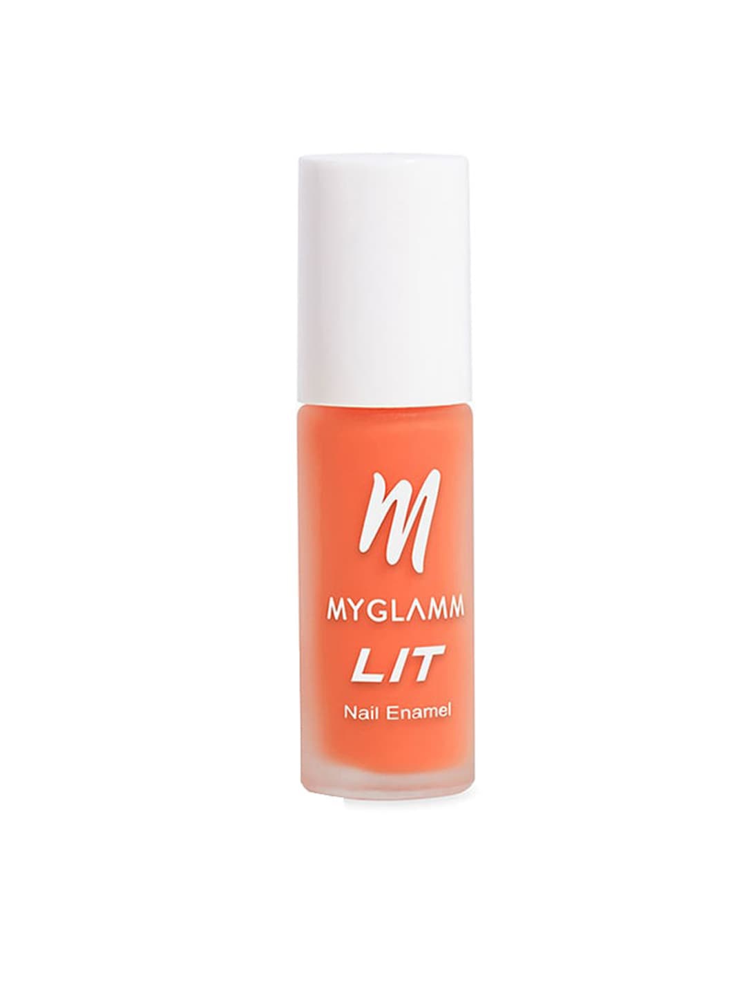 

MyGlamm LIT Matte Nail Enamel - Turnt, Orange