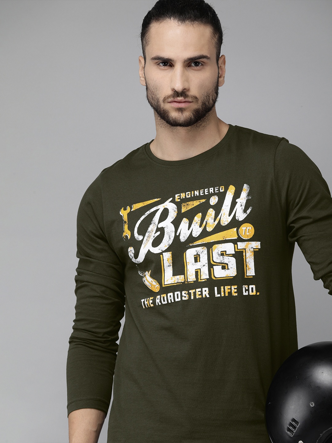 

The Roadster Lifestyle Co Men Black Printed Round Neck T-shirt