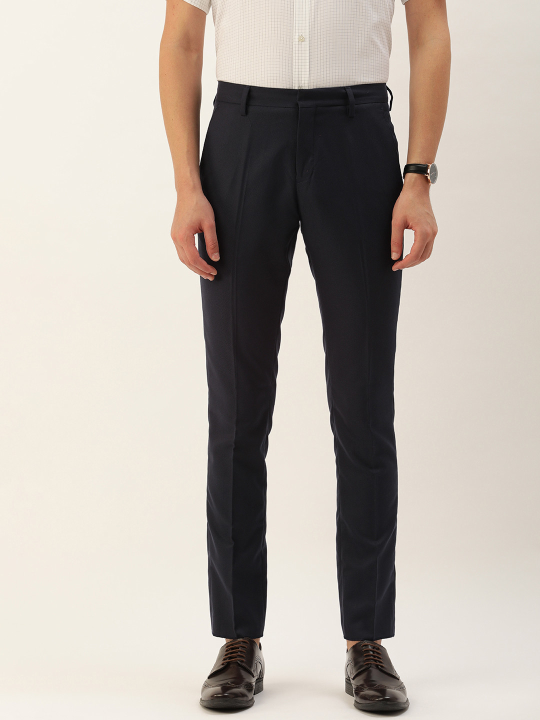 

INVICTUS Men Black Slim Fit Formal Trousers