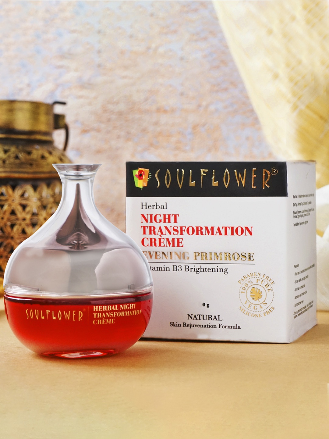 

Soulflower Herbal Night Transformation Cream 60g, White