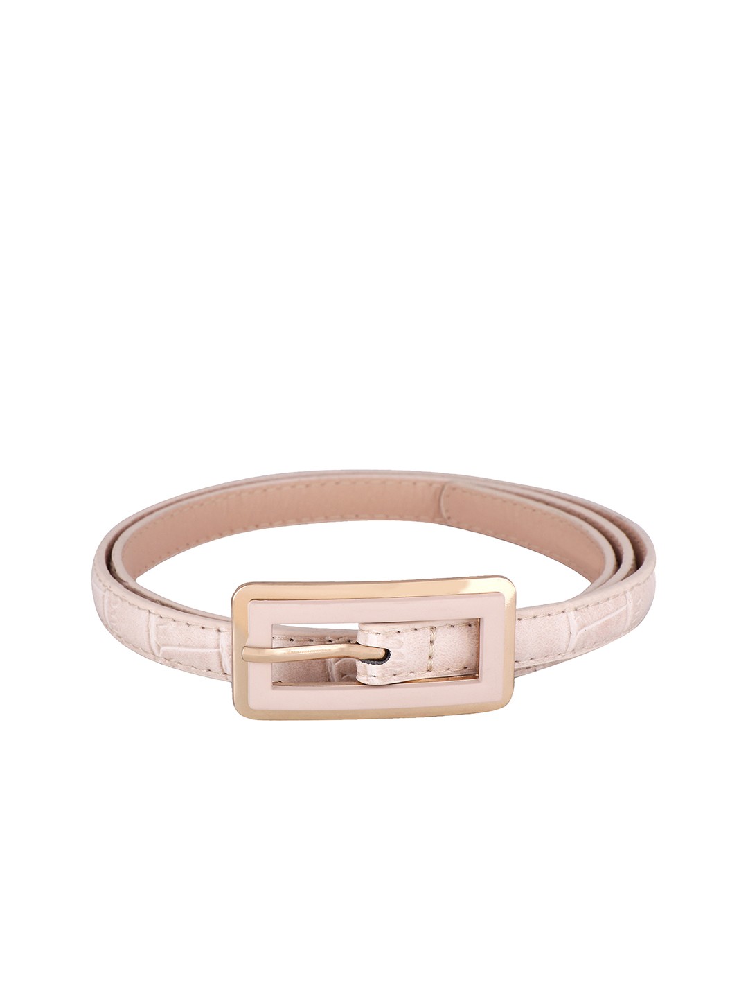 

Lino Perros Women Cream-Coloured Textured Belt