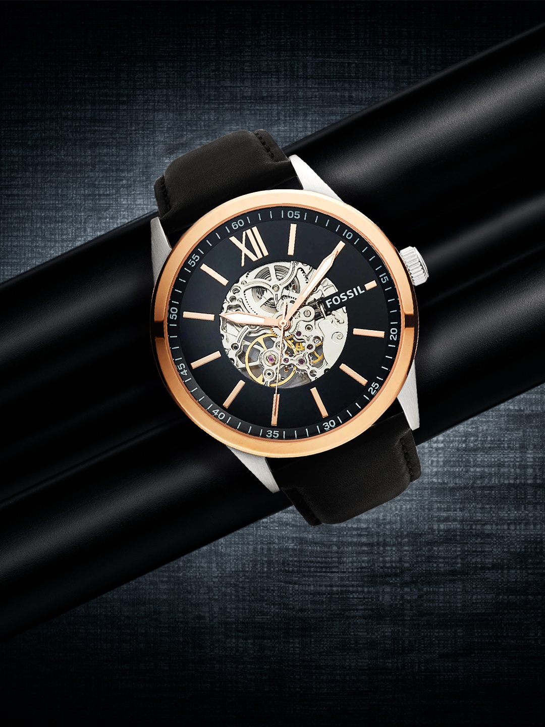 

Fossil Men Black Analogue Watch