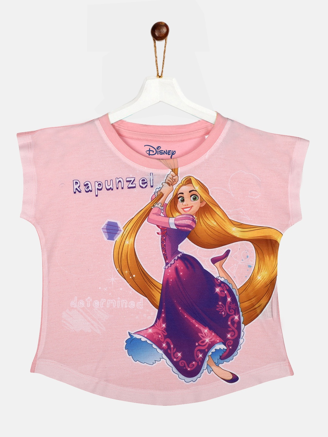 

YK Disney Girls Pink Printed Top