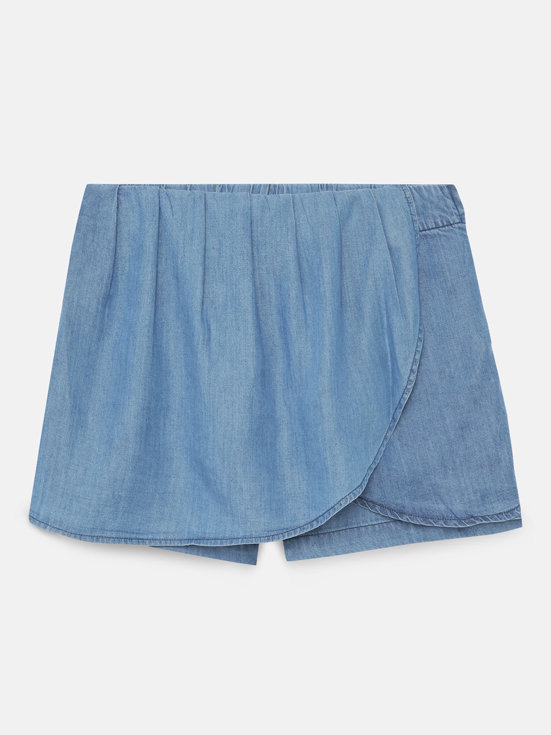 

Global Desi Girls Blue Solid Regular Fit Skorts