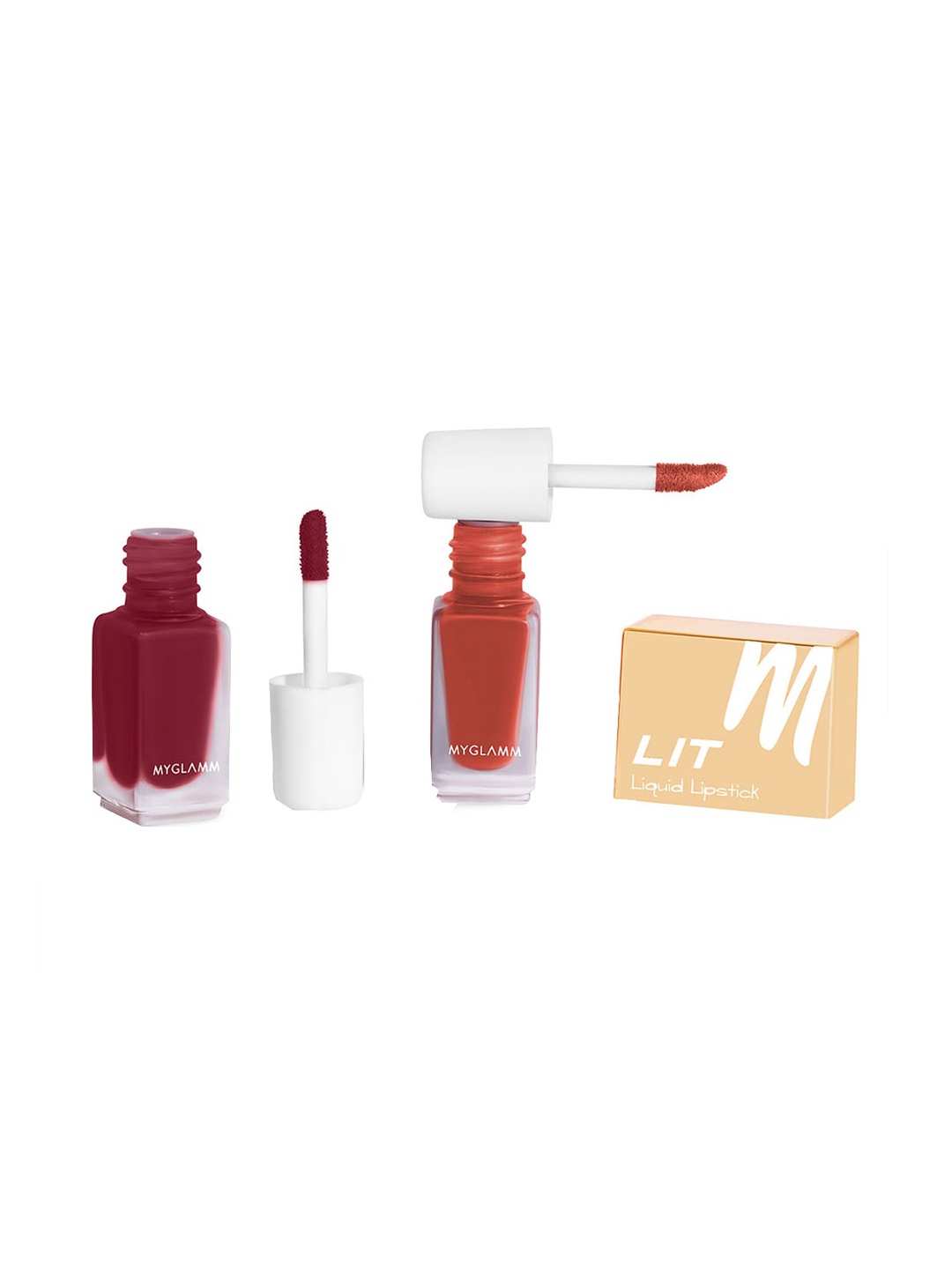 

MyGlamm Miss Independent Lit 2 in 1 Liquid Matte Lipstick 4g, Orange