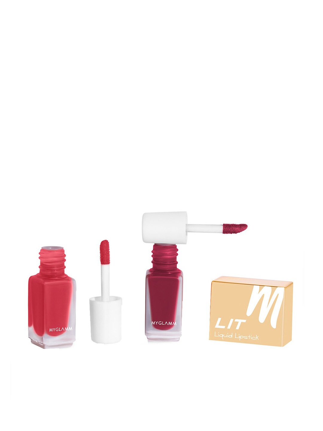 

MyGlamm Lit 2 In 1 Liquid Matte Lipstick Flower Child - 4 g, Pink