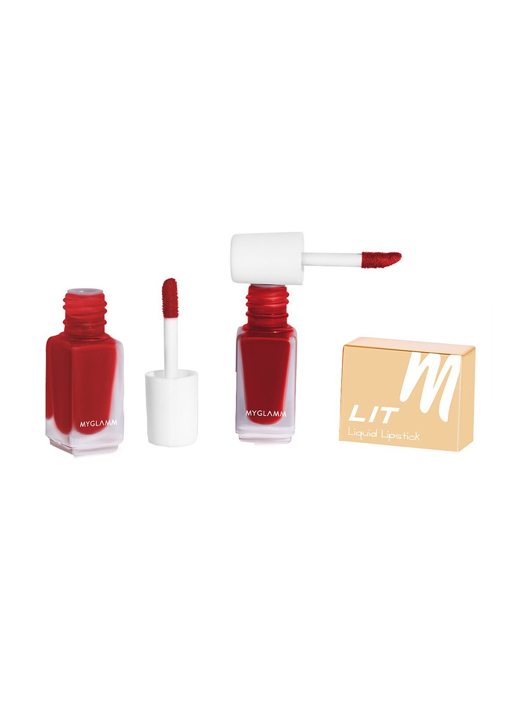

MyGlamm Lit 2 In 1 Liquid Matte Lipstick Boss Babe - 4 g, Red