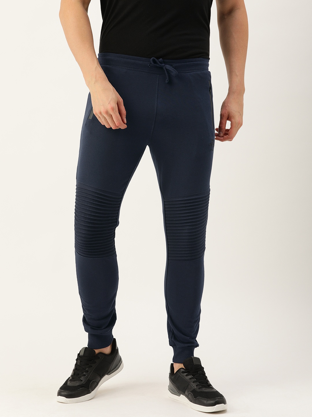 

The Indian Garage Co Men Navy Blue Solid Slim Fit Jogger