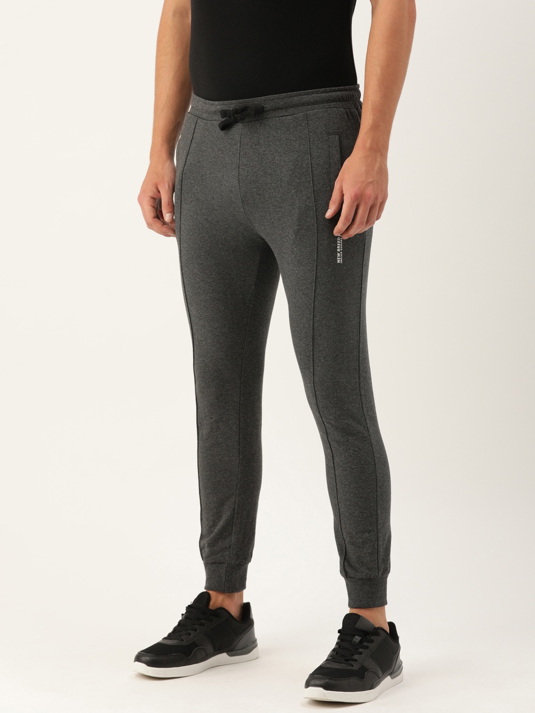 

The Indian Garage Co Men Grey Solid Slim Fit Jogger