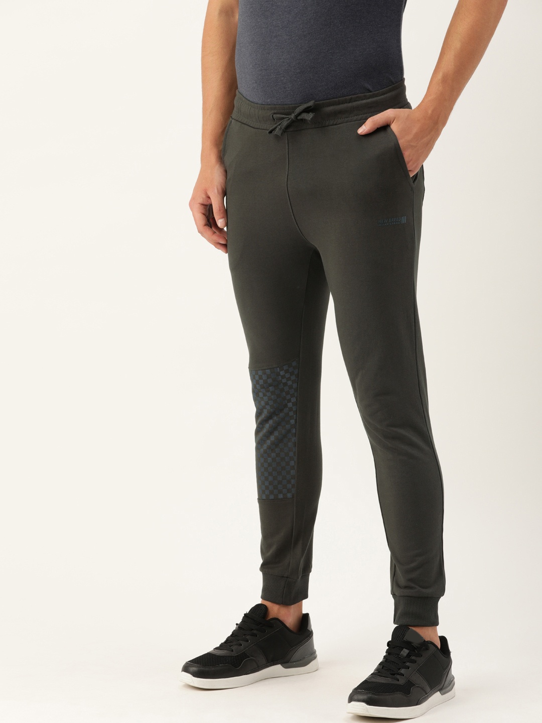

The Indian Garage Co Men Grey Solid Slim Fit Jogger