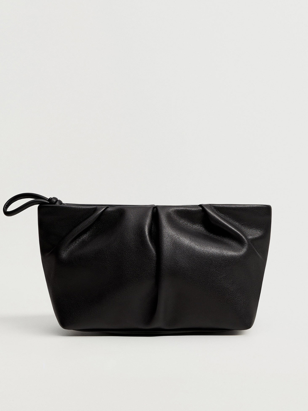 

MANGO Women Black Solid Cosmetic Pouch