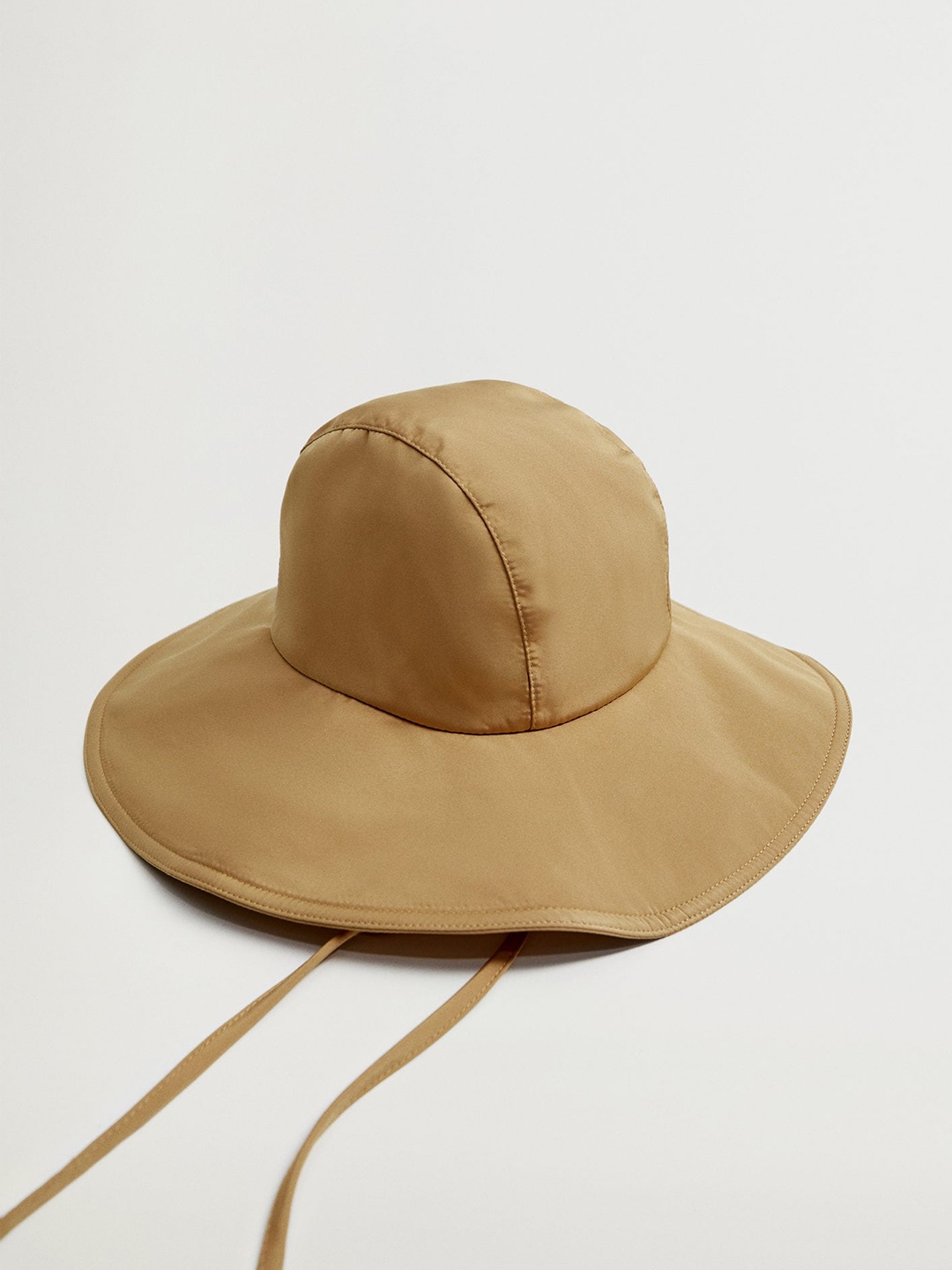 

MANGO Women Beige Solid Bucket Hat