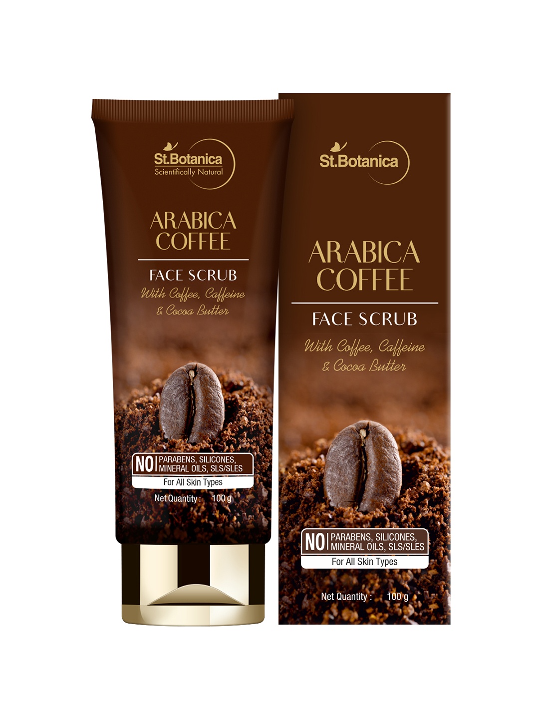 

St.Botanica Arabica Coffee Face Scrub 100 g, Brown