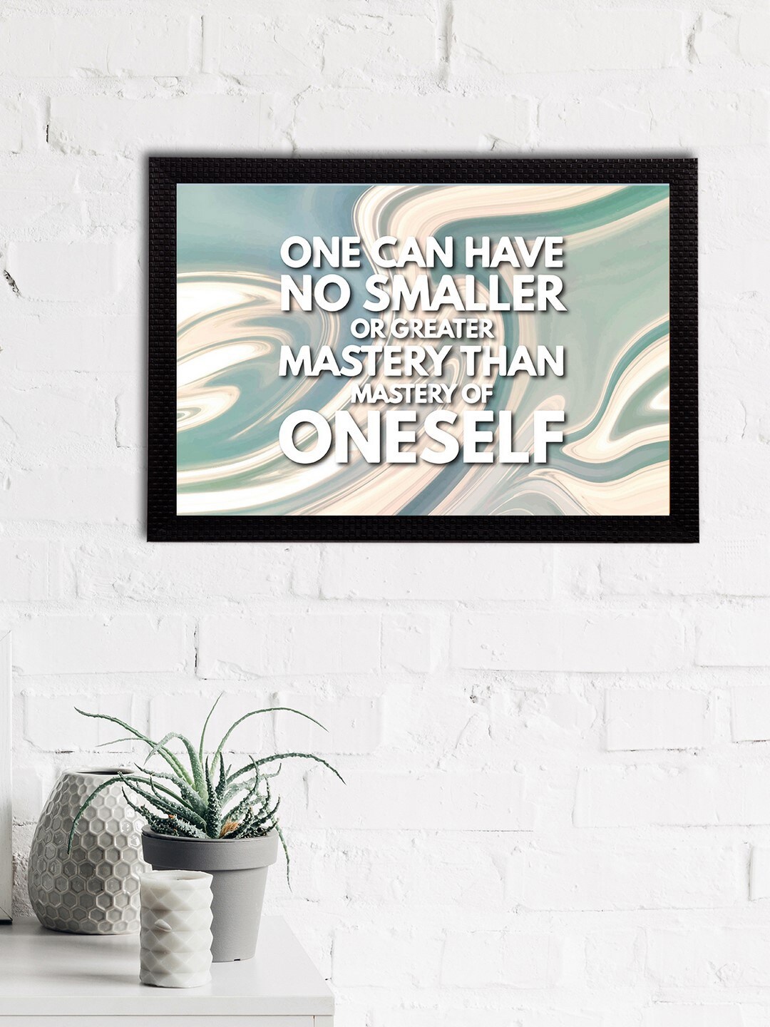 

eCraftIndia Blue & Pink Quote Satin Matt Textured UV Art Paintings