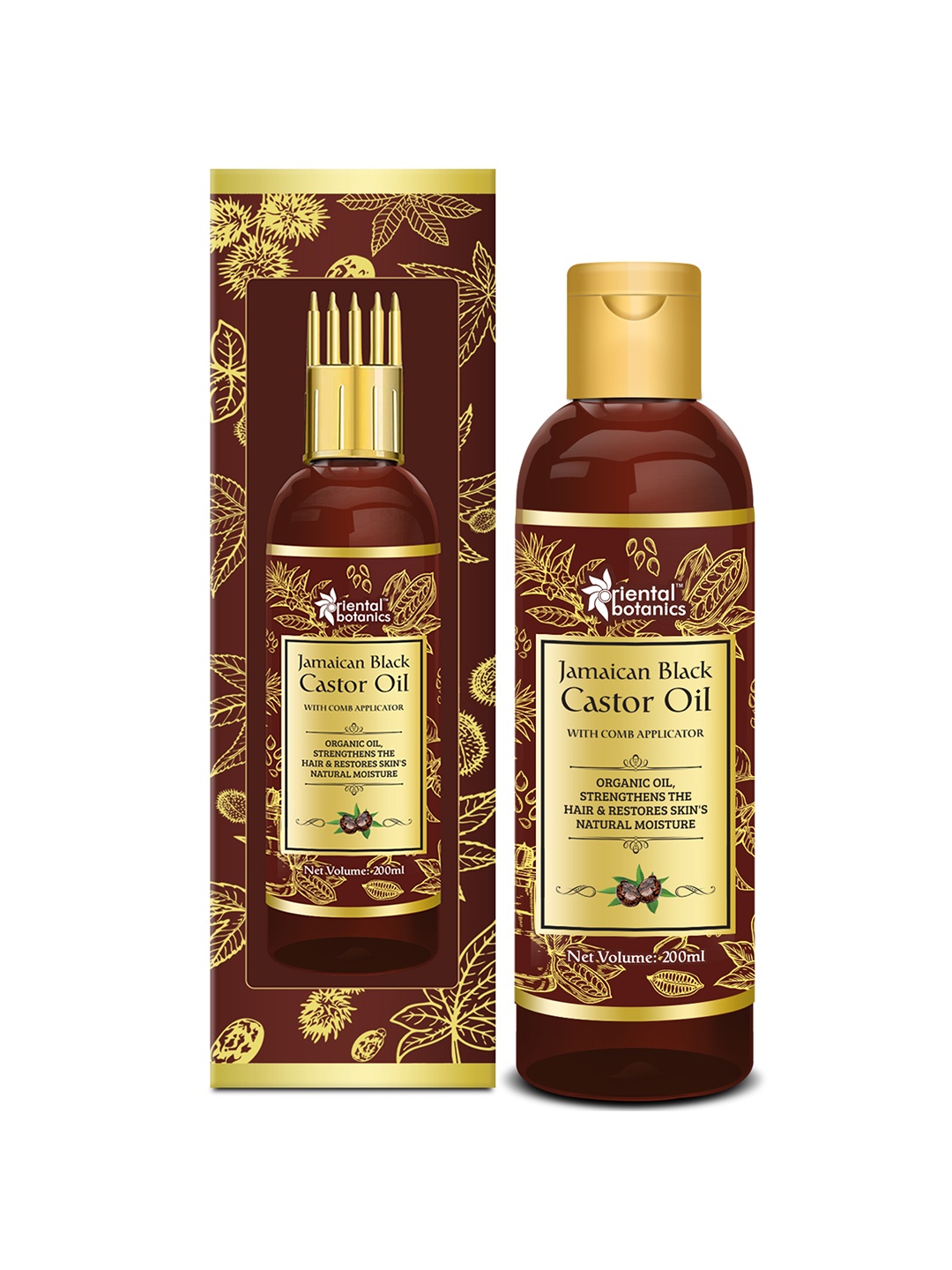 

Oriental Botanics Jamaican Castor Oil 200 ml, Brown