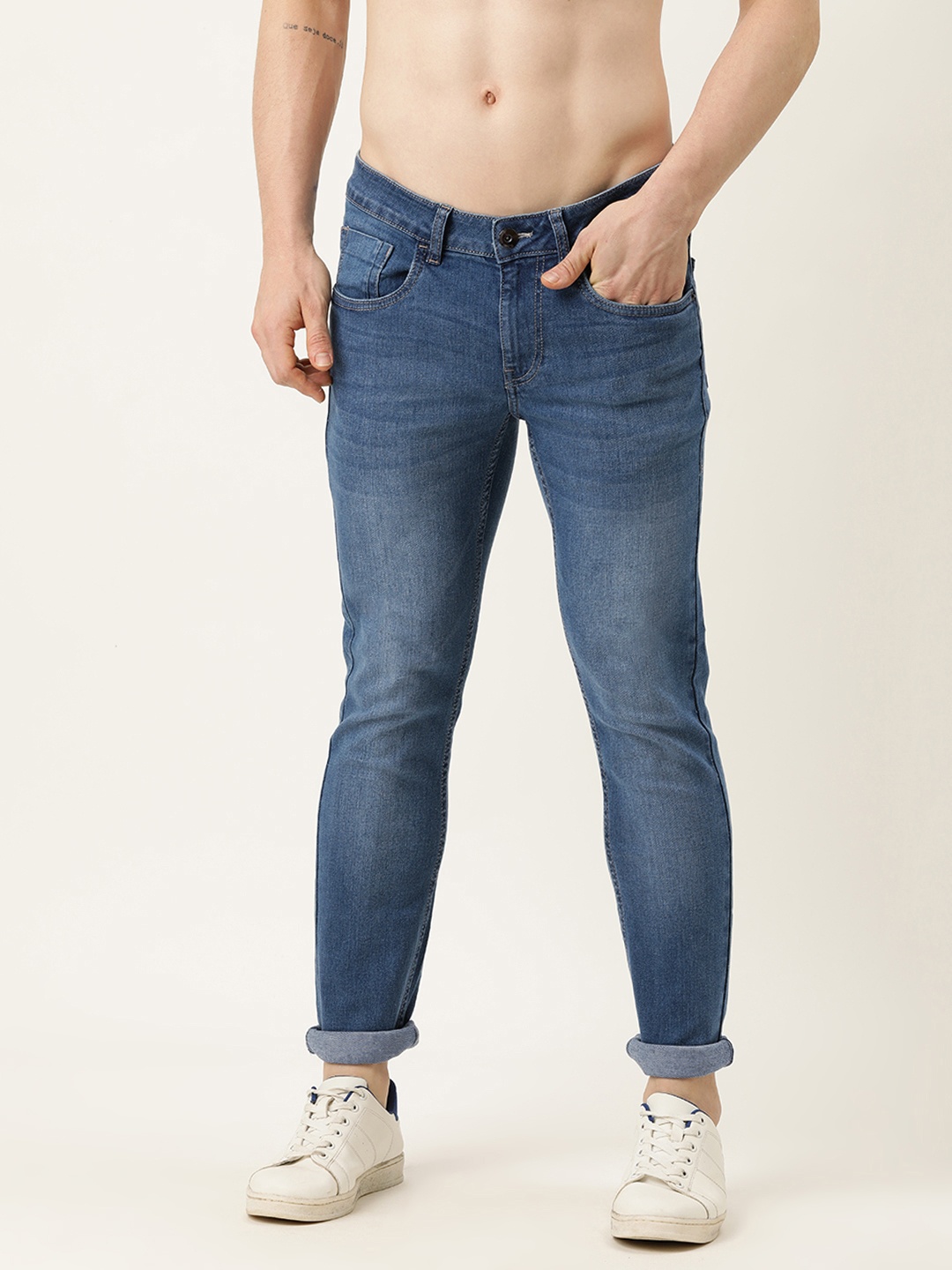 

Flying Machine Men Blue Skinny Fit Jackson Light Fade Stretchable Jeans