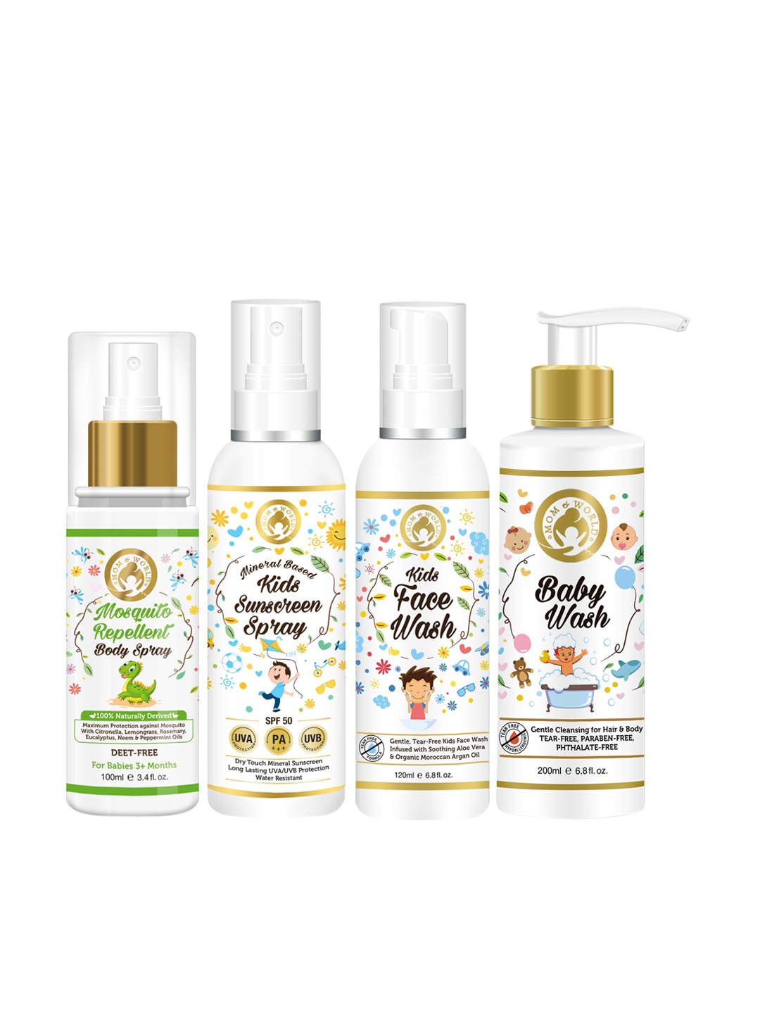 

Mom & World Body & Face Care Kit, White