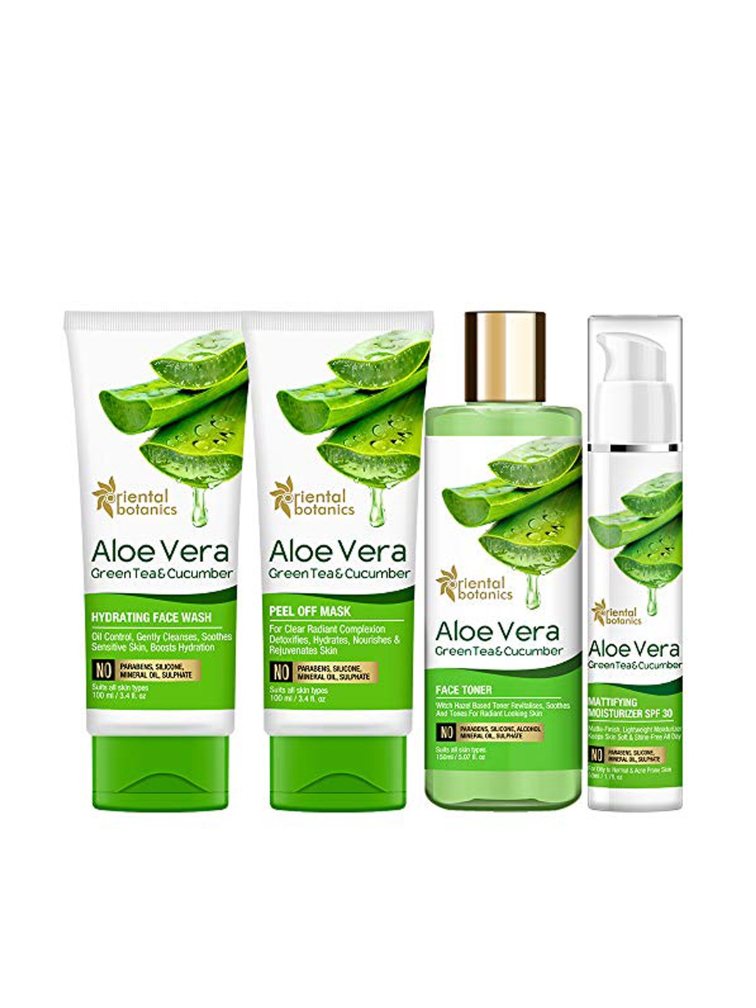 

Oriental Botanics Set of 4 Skin Hydrating Kit, Green