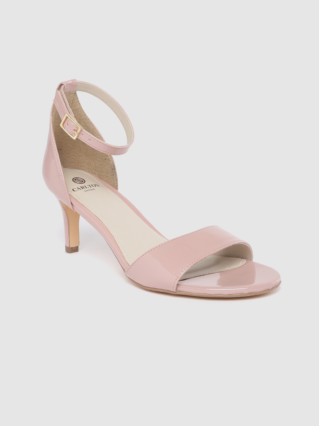 

Carlton London Women Pink Solid Mid-Top Slim Heels