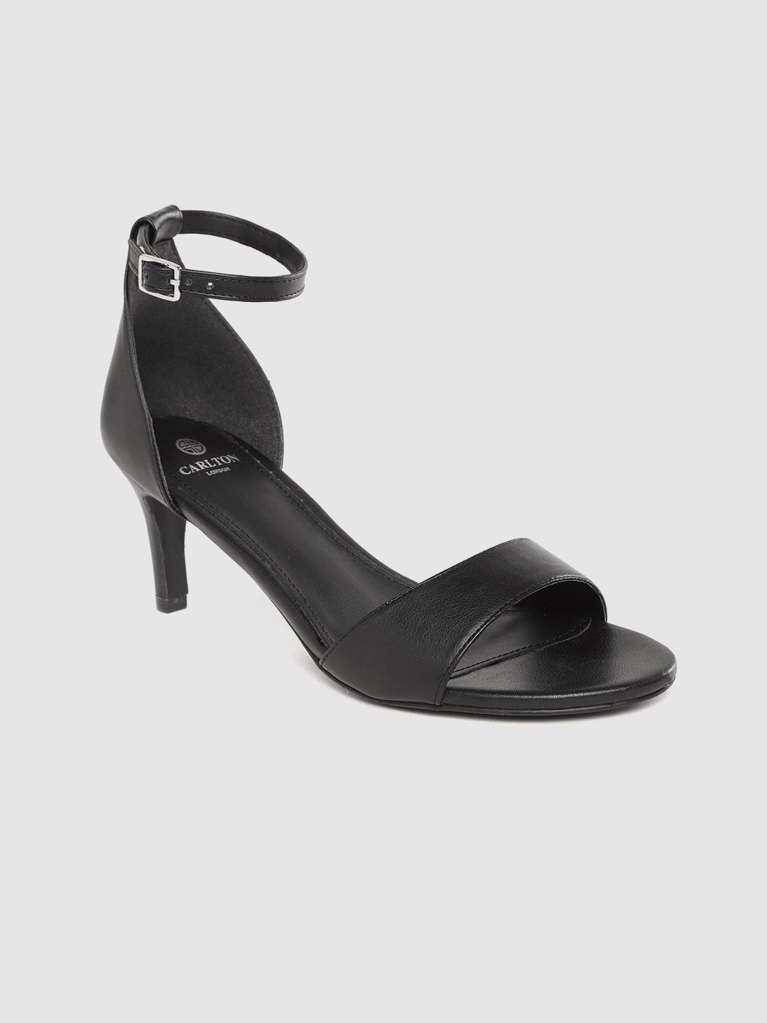 

Carlton London Women Black Solid Mid-Top Slim Heels
