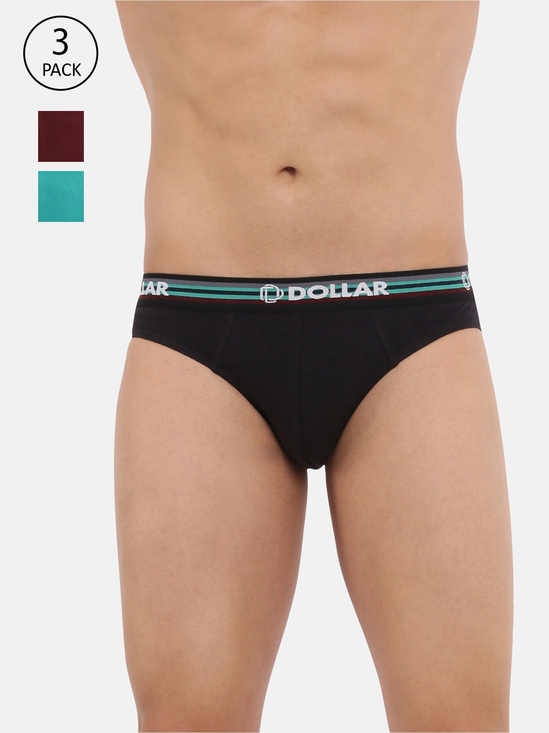 

Dollar Bigboss Men Pack of 3 Shuffle Intellisoft Cotton Spandex Brief MDBR-13-FLEXIBRF-PO3, Assorted