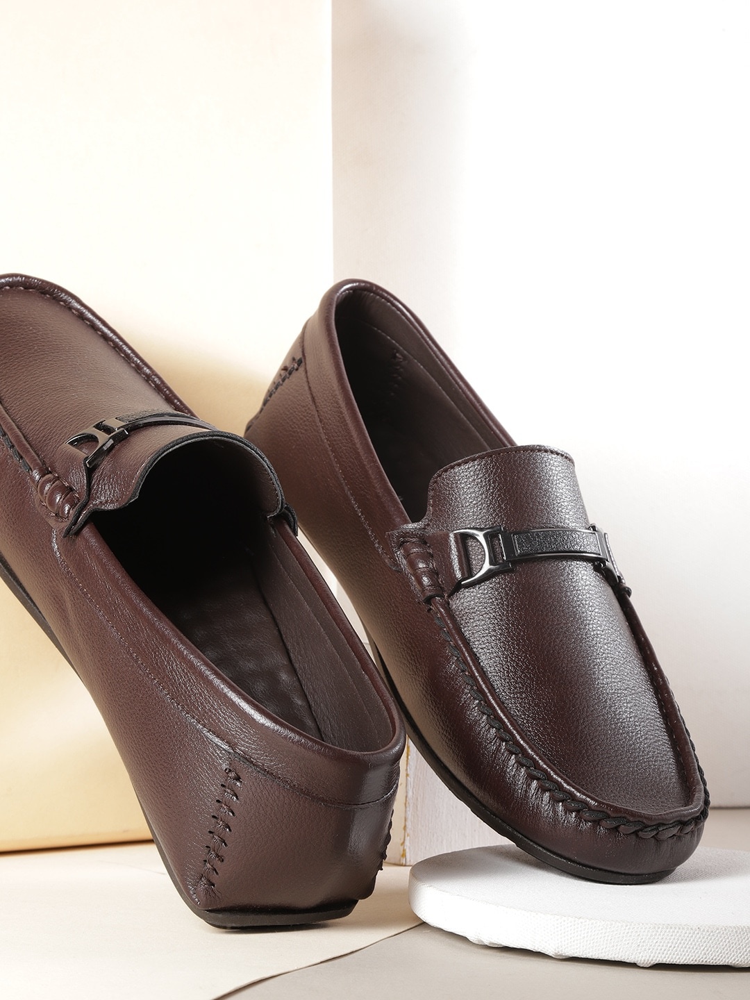 

Mast & Harbour Men Coffee Brown Horsebit Loafers