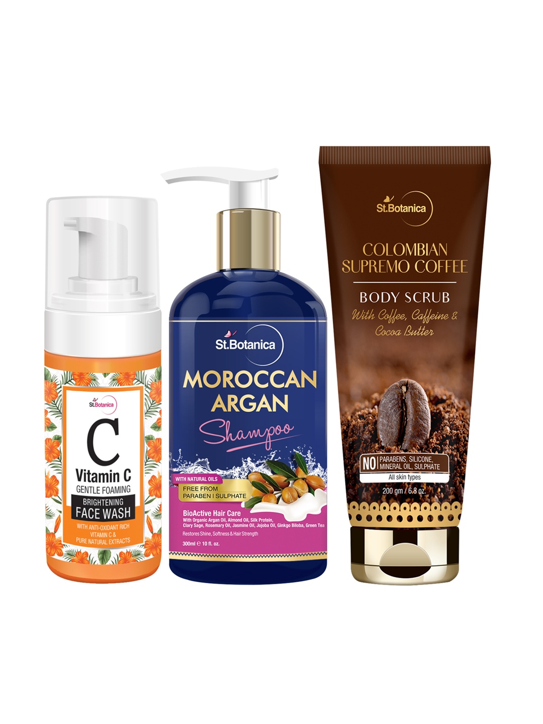 

StBotanica Set of Gentle Foaming Kit, Brown