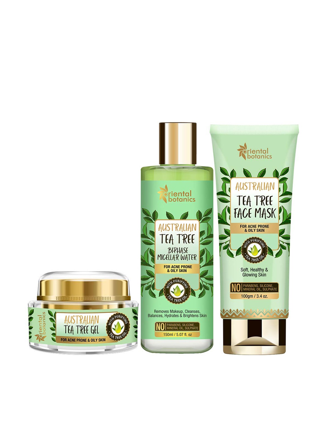 

Oriental Botanics Unisex Green Australian Tea Tree Day And Night Care Combo 300 ml