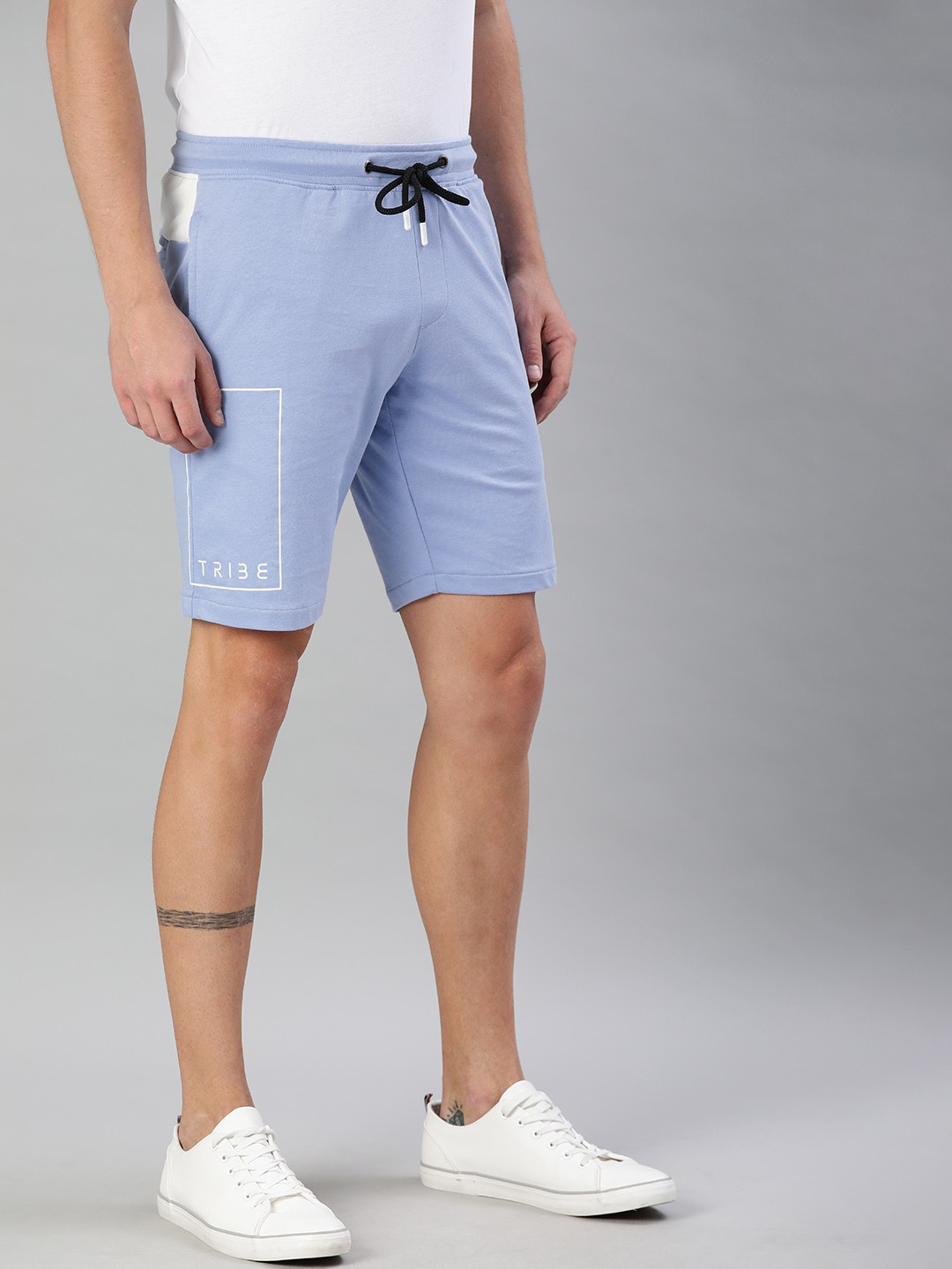 

Allen Solly Tribe Men Blue Solid Regular Fit Shorts