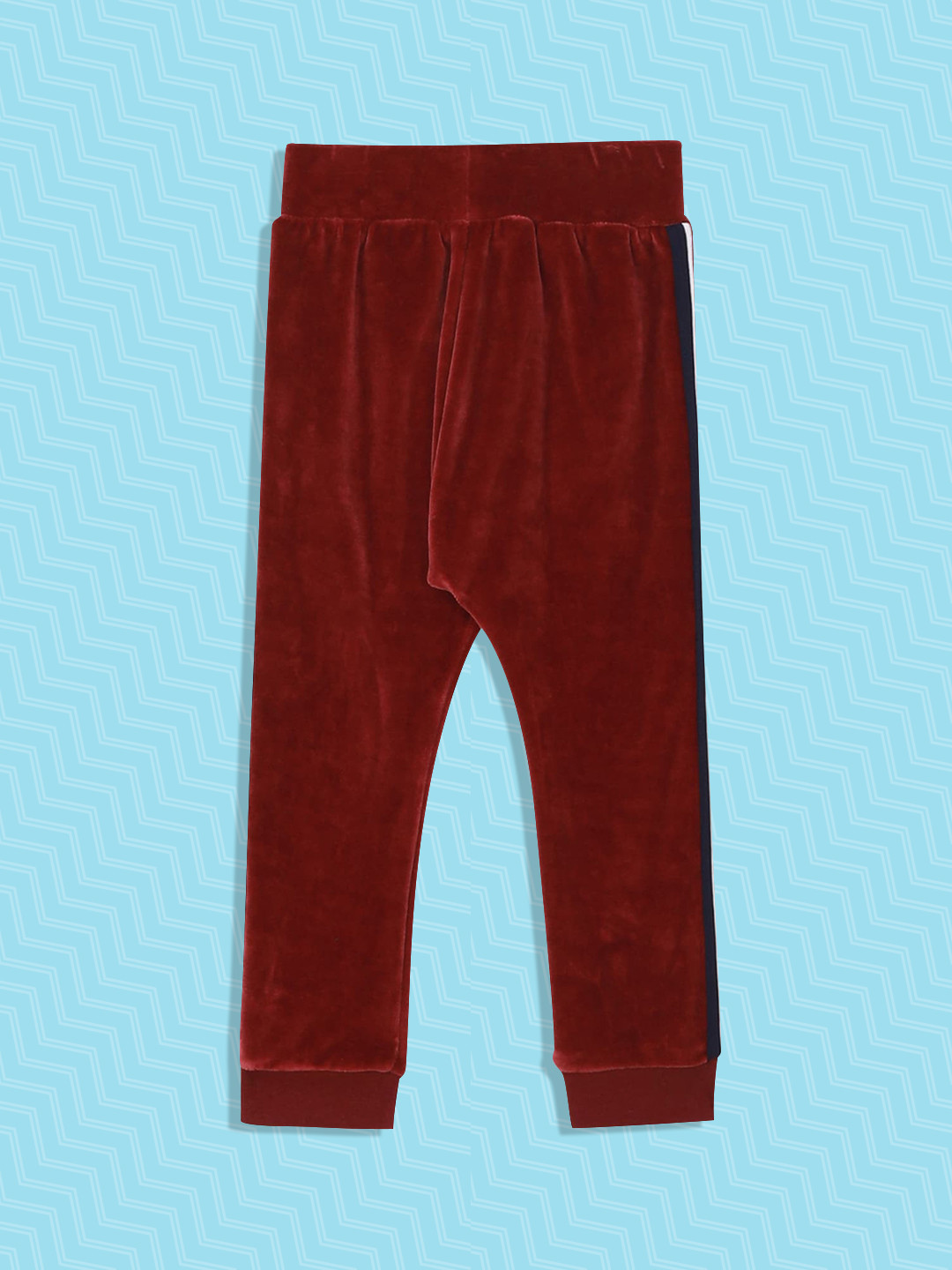 

U.S. Polo Assn. Kids Infant Boys Maroon Solid Straight-Fit Joggers