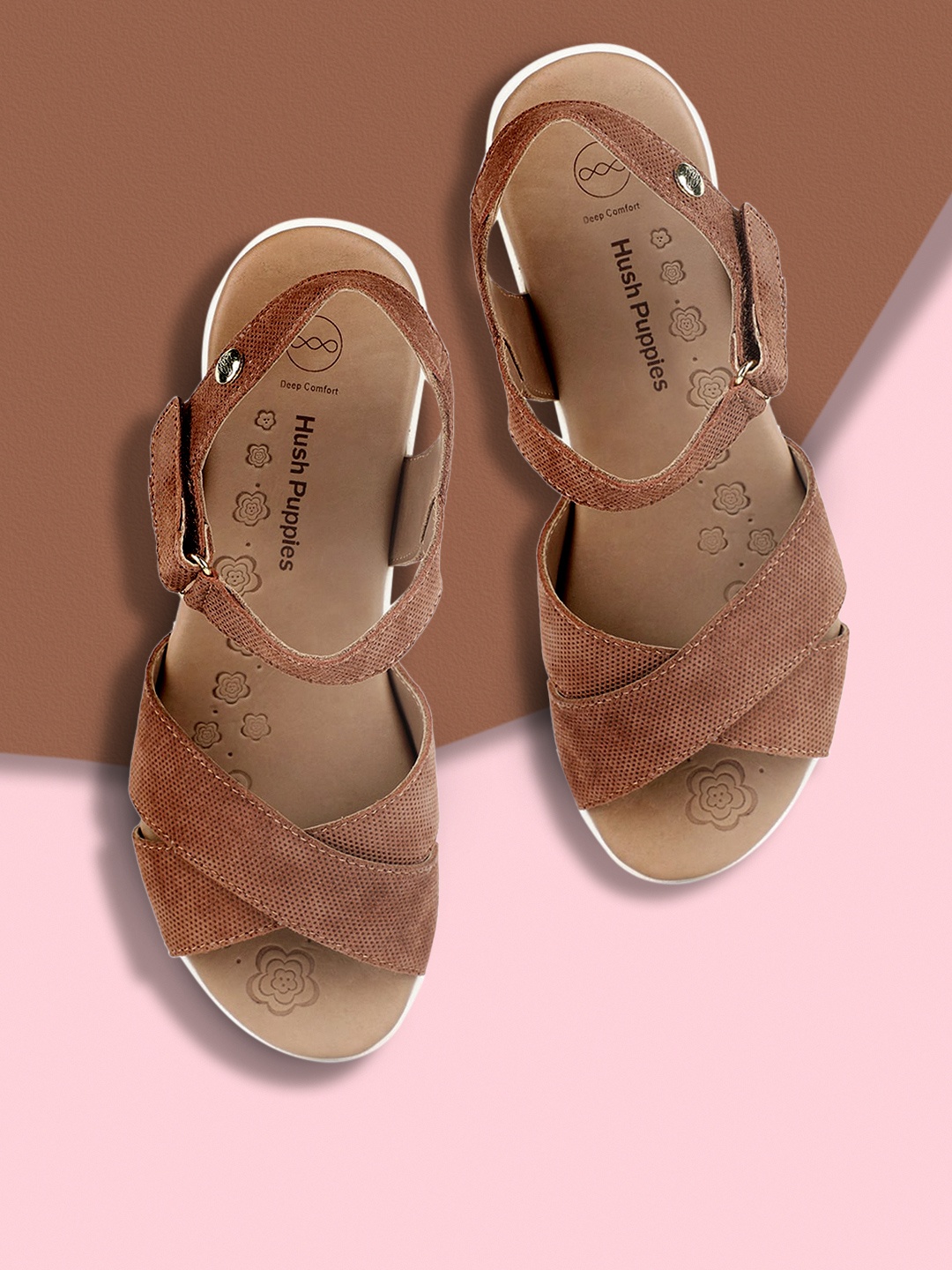 

Hush Puppies Women Brown Solid Leather Heels
