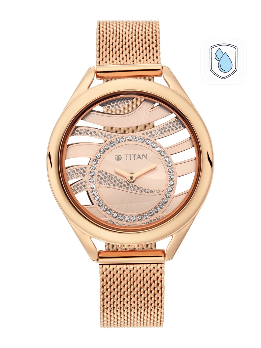 

Titan Women Rose Gold Analogue Watch 95130WM01