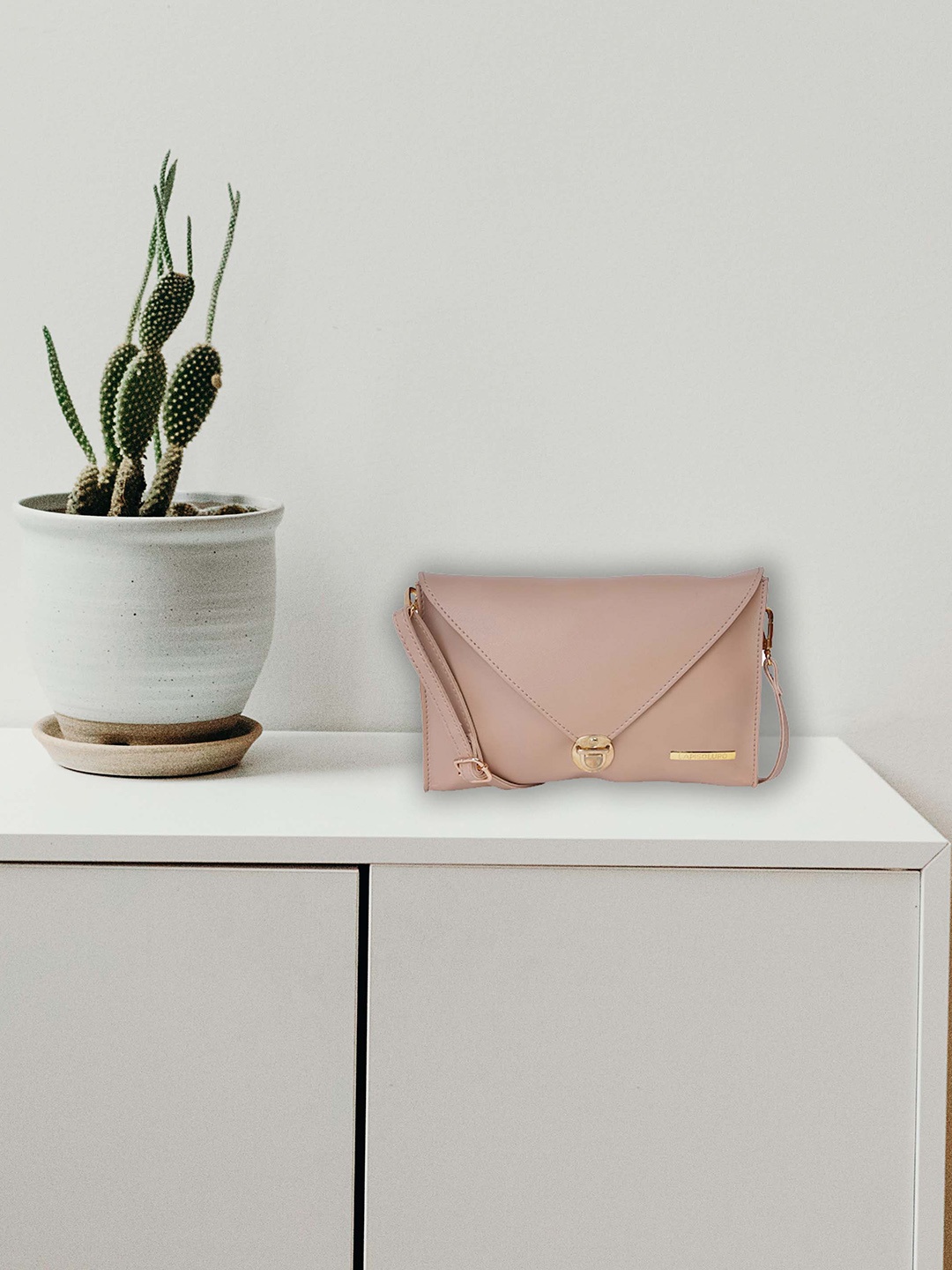 

Lapis O Lupo Beige Solid Sling Bag
