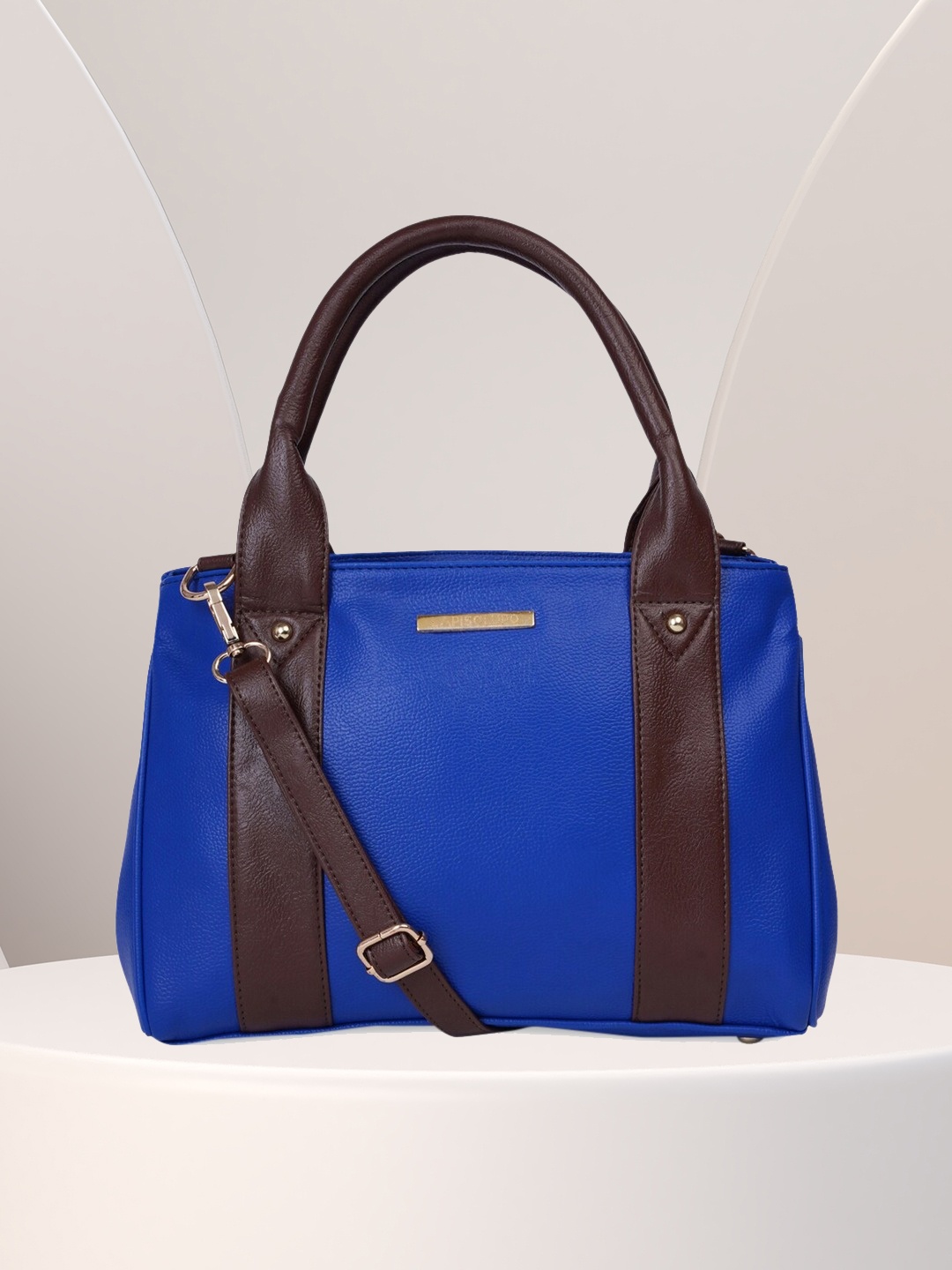 

Lapis O Lupo Blue Colourblocked Shoulder Bag
