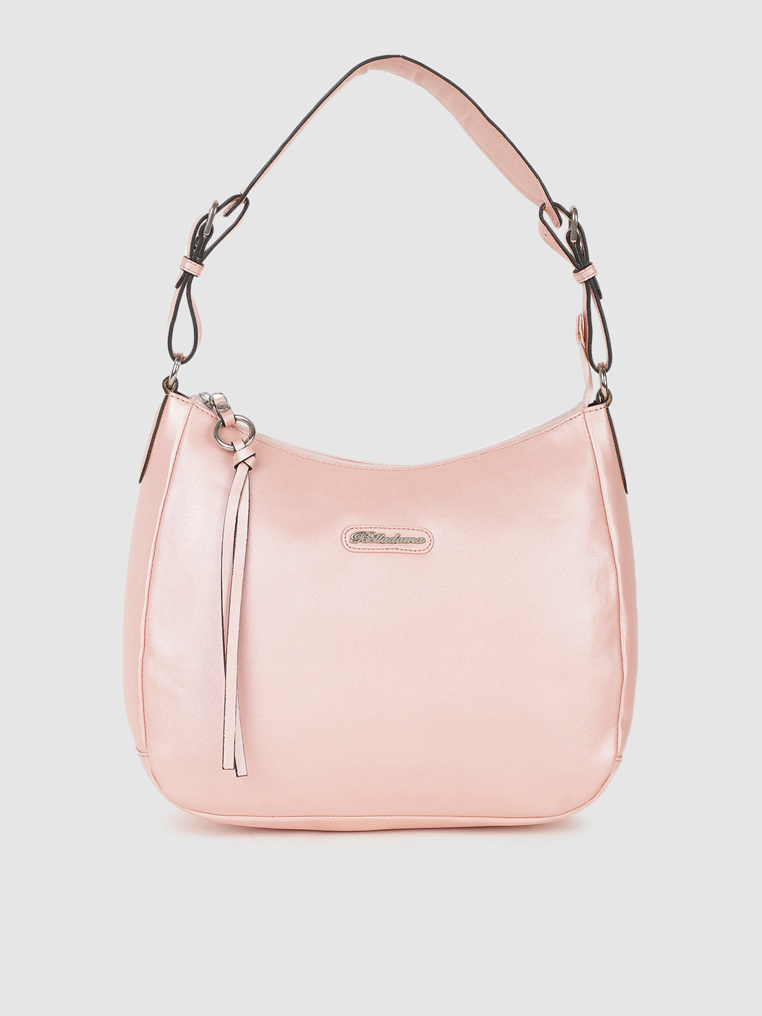 

BELLADAMA Pink Solid Hobo Bag