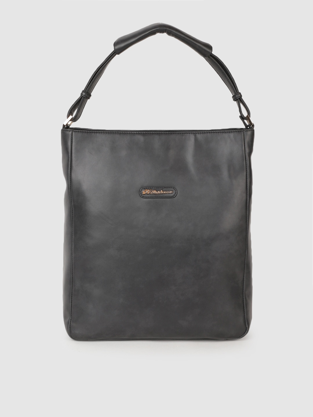 

BELLADAMA Black Solid Oversized Handheld Bag