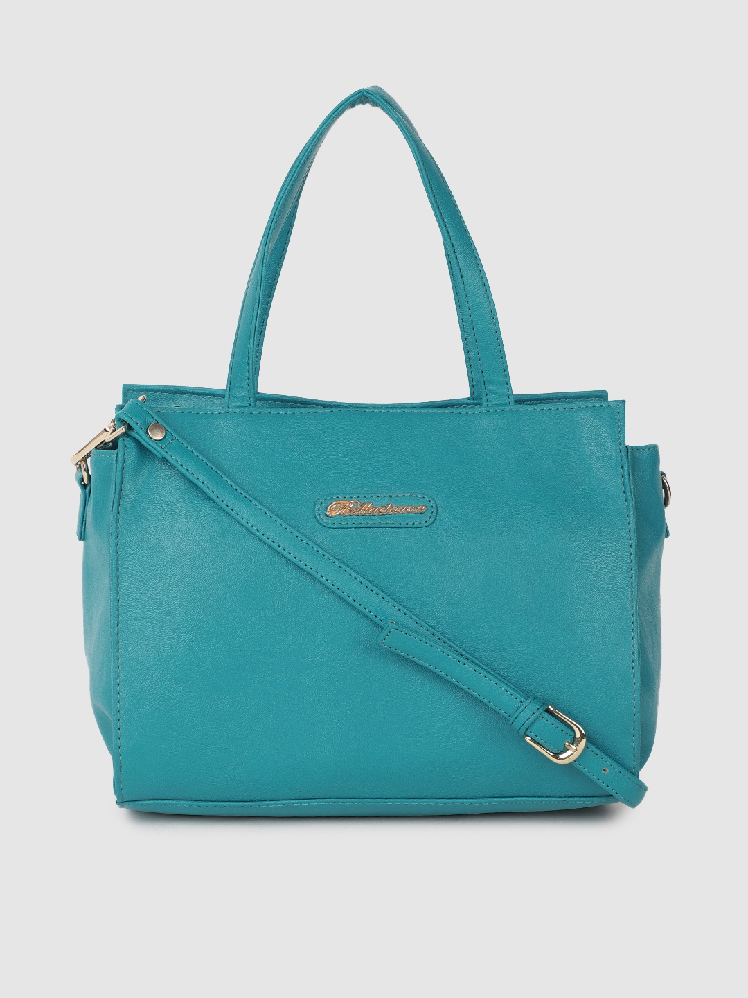 

BELLADAMA Turquoise Blue Structured Handheld Bag