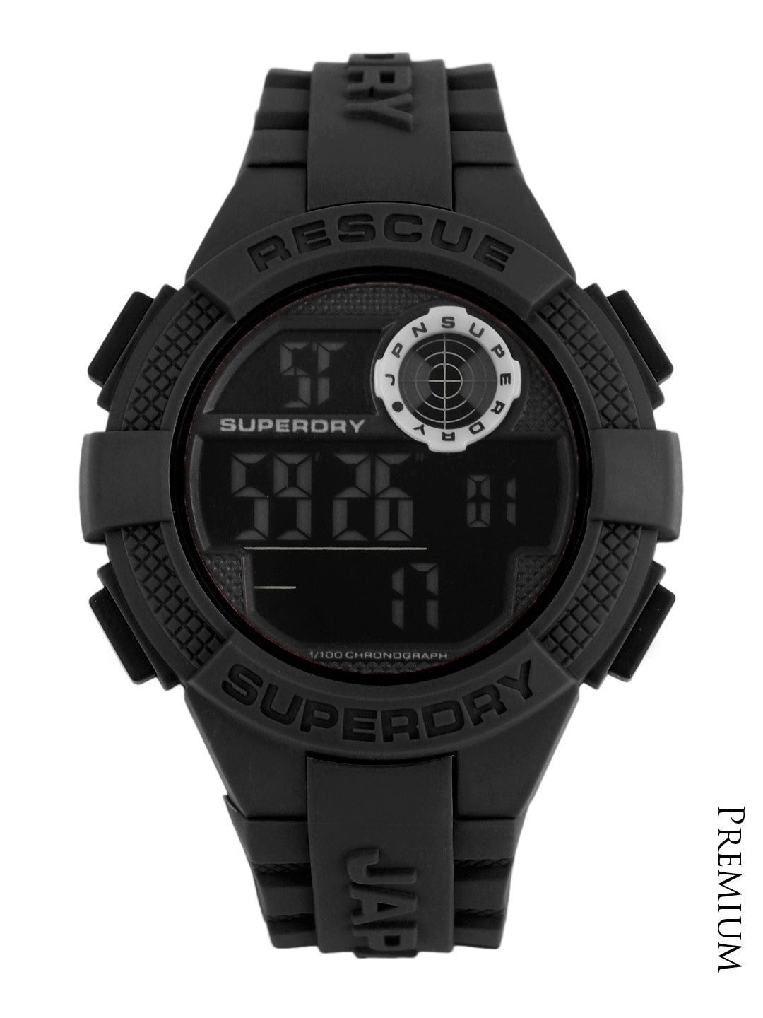 

Superdry Men Orange Radar Chronograph Digital Watch SYG193B, Black