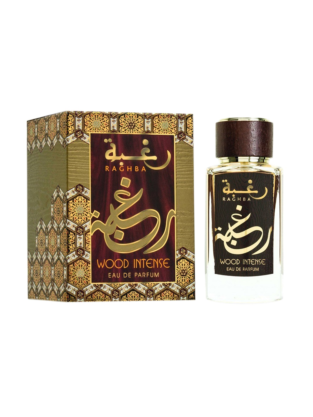 

Lattafa Unisex Raghba Wood Intense Eau De Parfum 100ml, Red