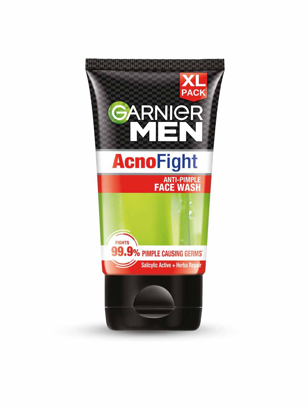 

Garnier Men Acno Fight Anti Pimple Face Wash with Salicylic Acid and Herba Repair - 150g, Black