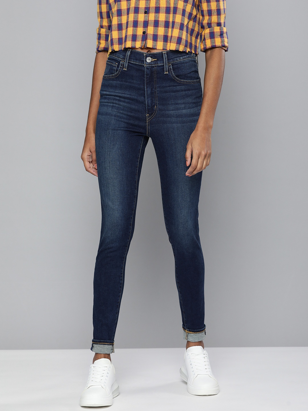 

Levis Women Blue Super Skinny Fit High-Rise Light Fade Casual Jeans