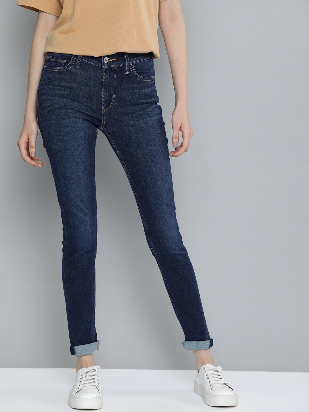 

Levis Women Blue Innovation 710 Super Skinny Fit Light Fade Stretchable Sustainable Jeans