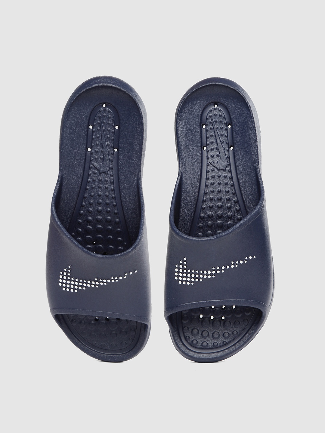 

Nike Men Navy Blue Self Design VICTORI ONE SHOWER Sliders