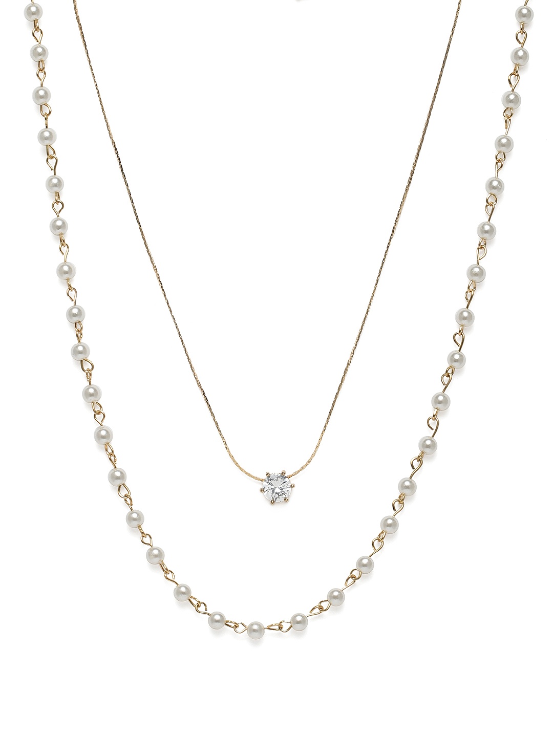 

Zaveri Pearls Set of 2 Gold-Plated Chains