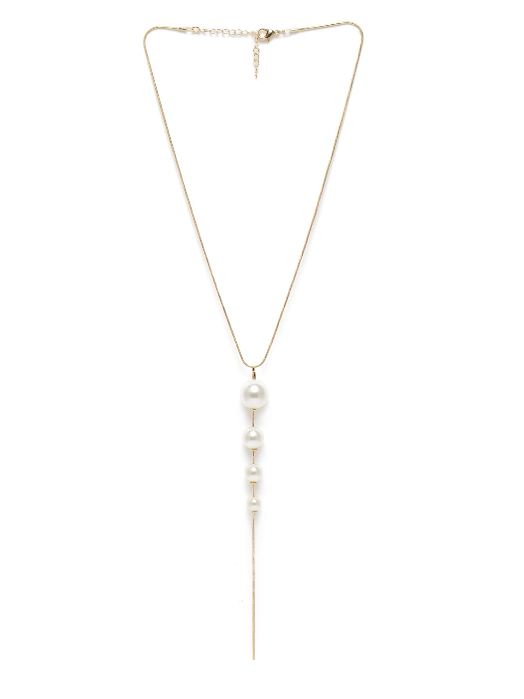 

Zaveri Pearls White Gold-Plated Beaded Chain