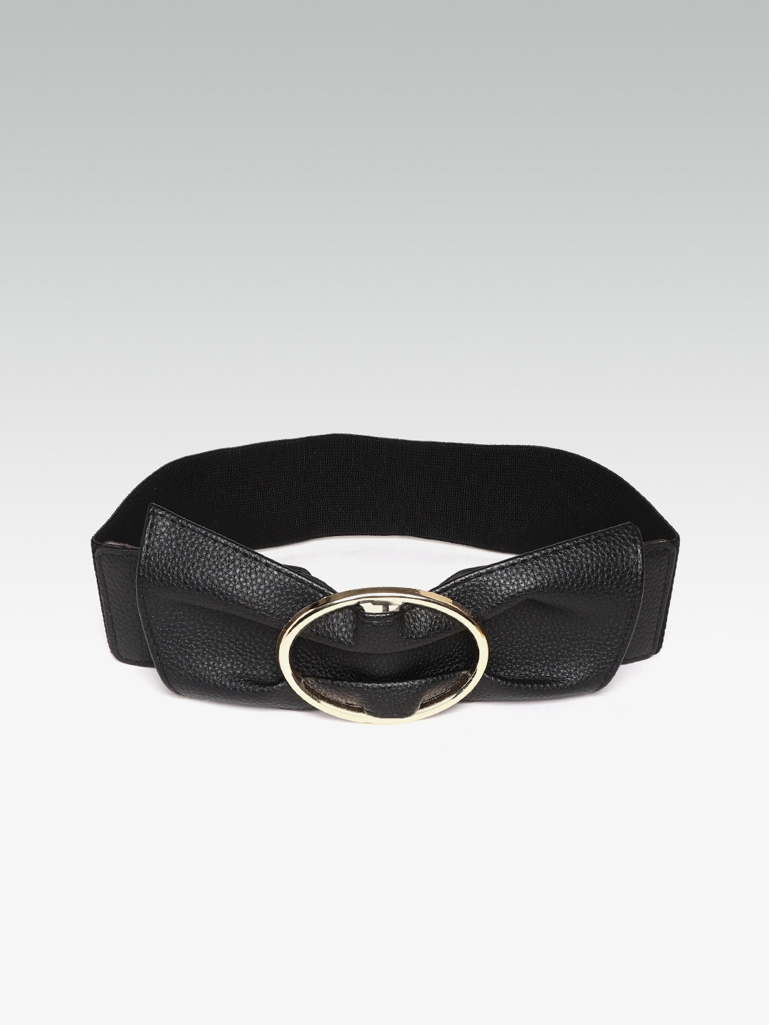 

20Dresses Women Black Solid Stretchable Wide Belt