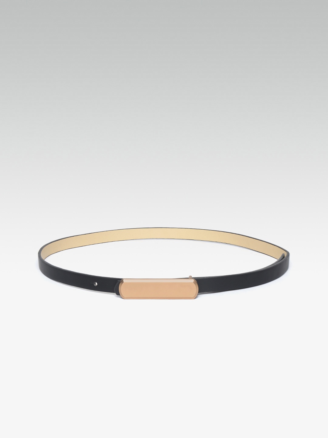 

20Dresses Women Black Solid Slim Belt