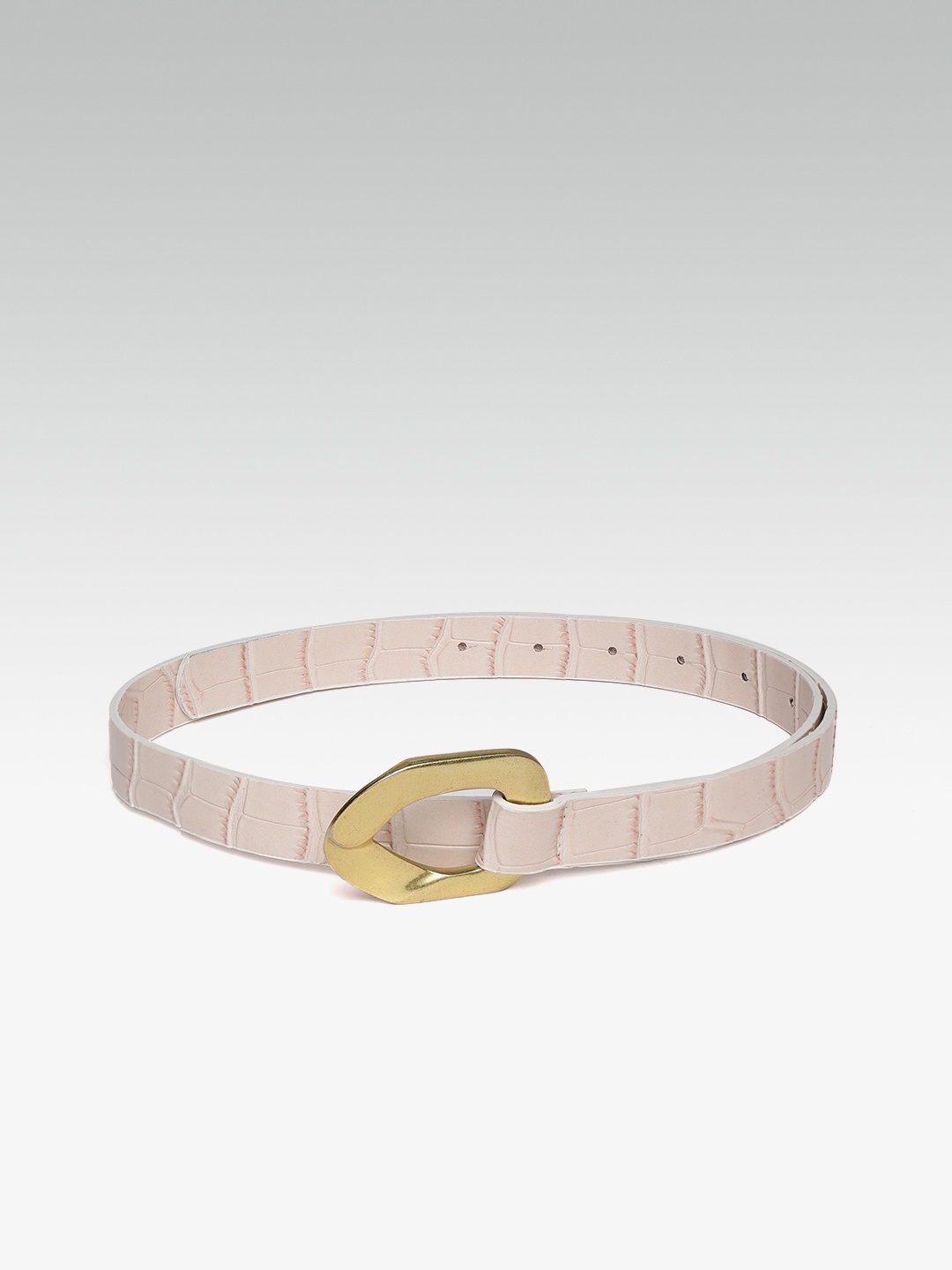 

20Dresses Women Cream-Coloured Croc-Textured Belt