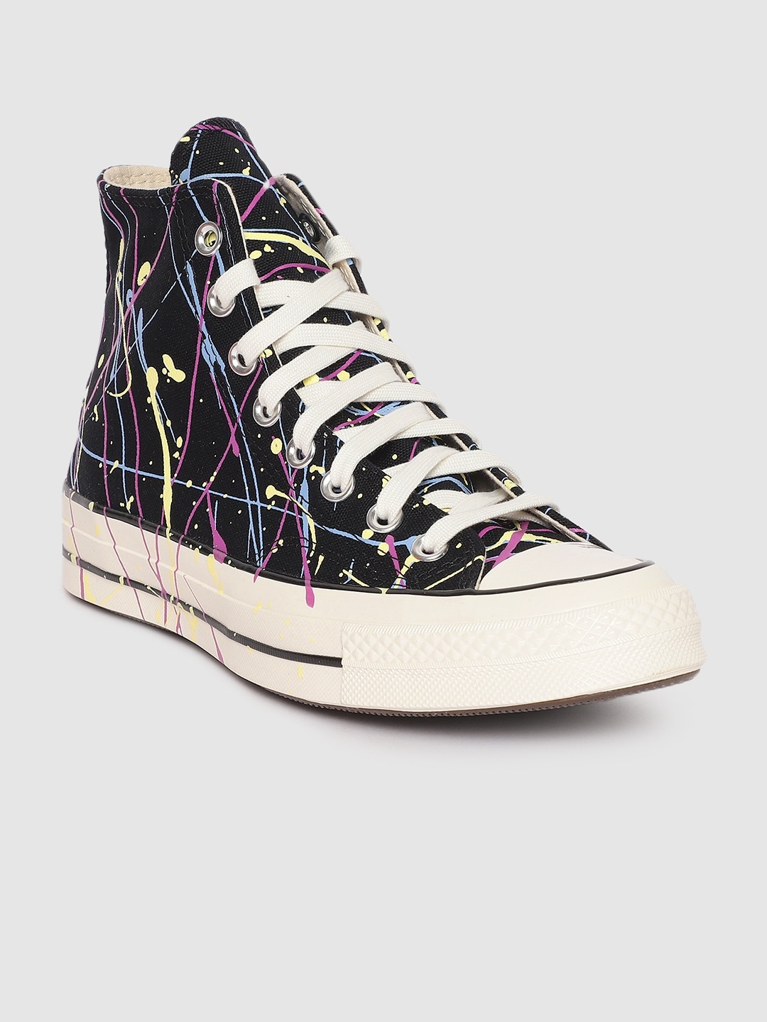 

Converse Unisex Black Printed High-Top Sneakers
