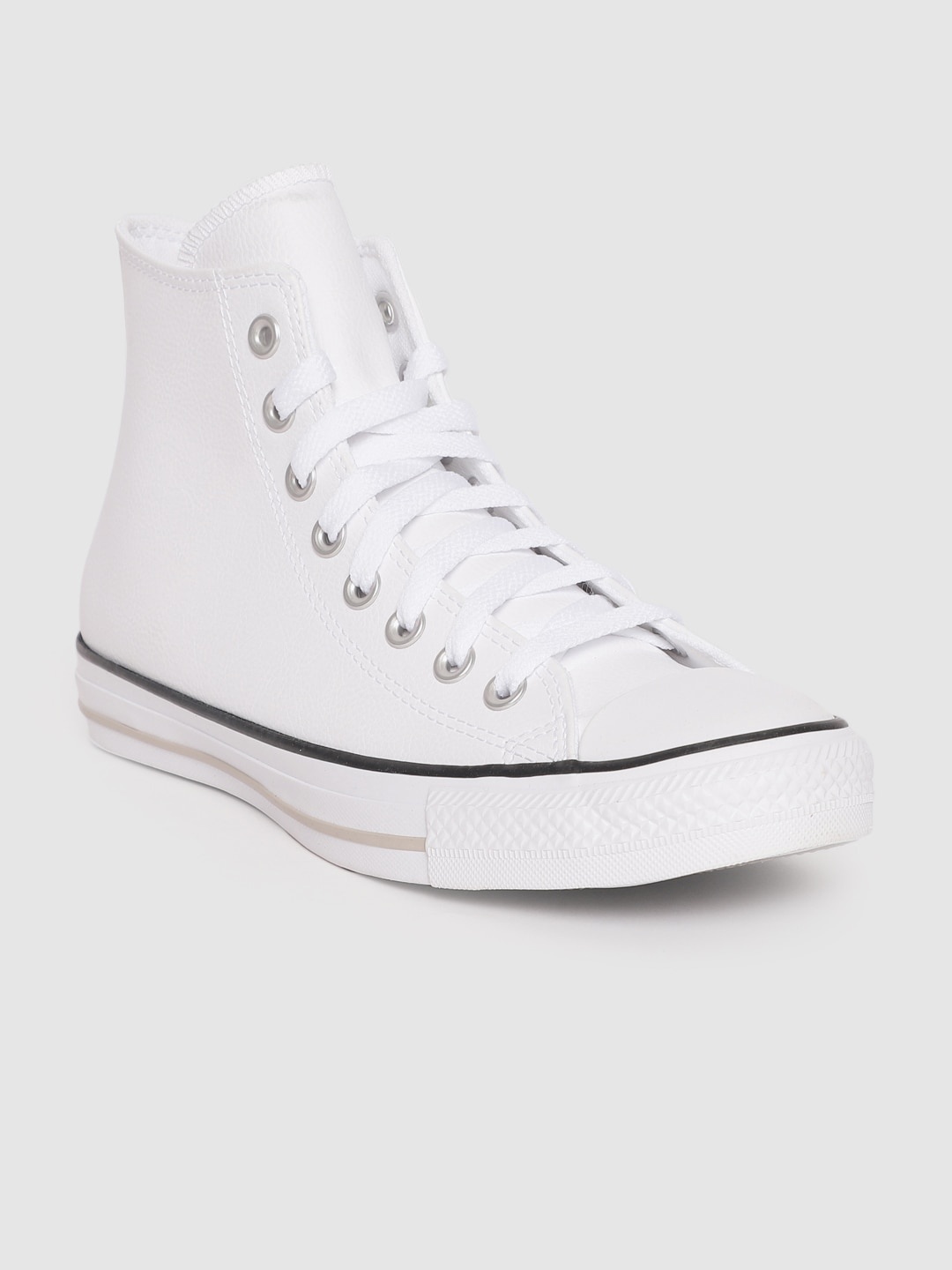 

Converse Unisex Solid High-Top Sneakers, White